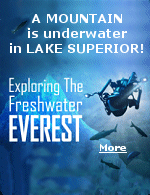 Known to some as the ''Freshwater Everest,'' if you want to explore this mountain, you don't go up, you go down. Discovered in 1929 in the middle of Lake Superior, sits the Superior Shoal, a mountain that's completely underwater. The shoal is about 4 square miles of volcanic rock that rises up from the bottom of the lake to a height nearly three times that of the Statue of Liberty. Its peak wrests about 30 feet below the surface. Now, researchers are exploring it with underwater drones. 
